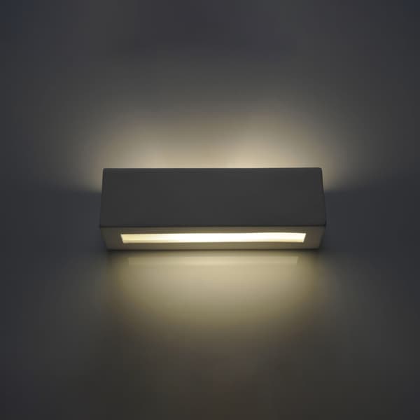 Vägglampa keramisk VEGA White