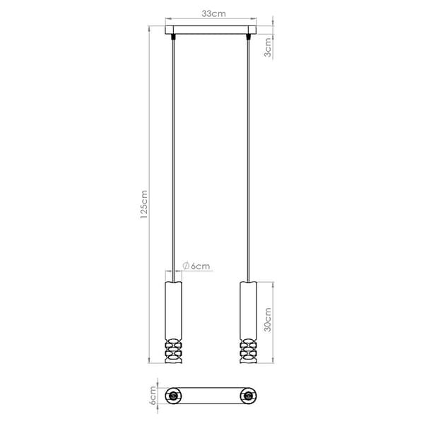 Pendellampa LIRO 2 vit White