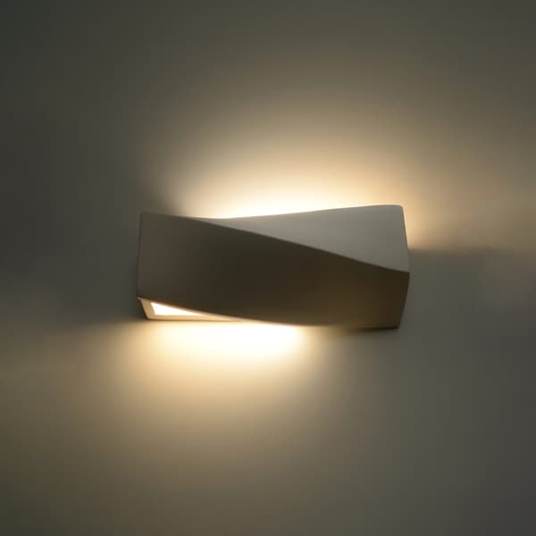 Vägglampa i keramik SIGMA MINI White