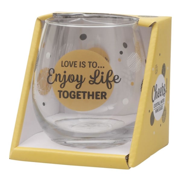 Cheers Glas "Love is" Dricksglas Transparent