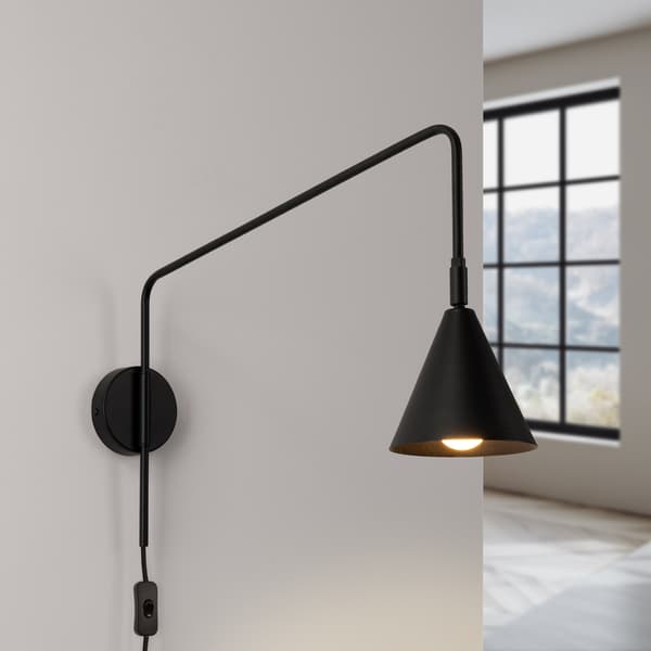 Vägglampa NOX svart Black
