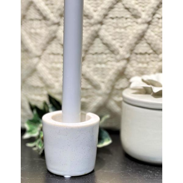 Ljusstake Vit Keramik White
