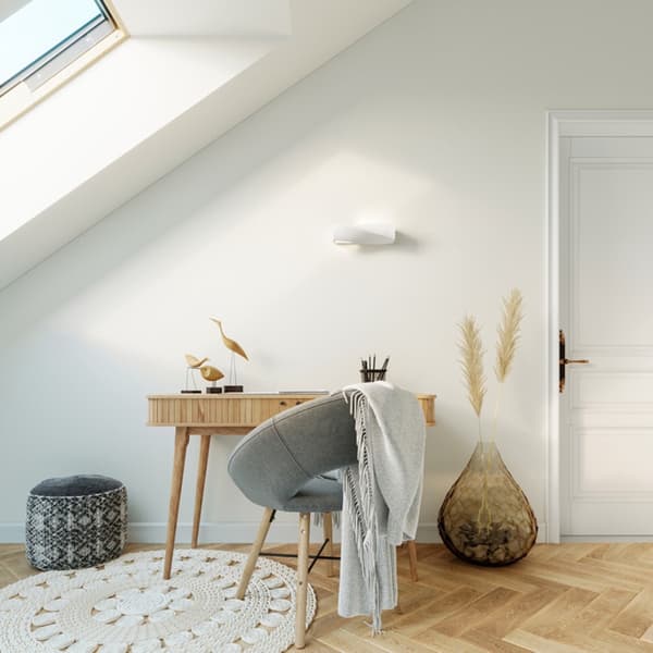 Vägglampa i keramik SIGMA MINI White