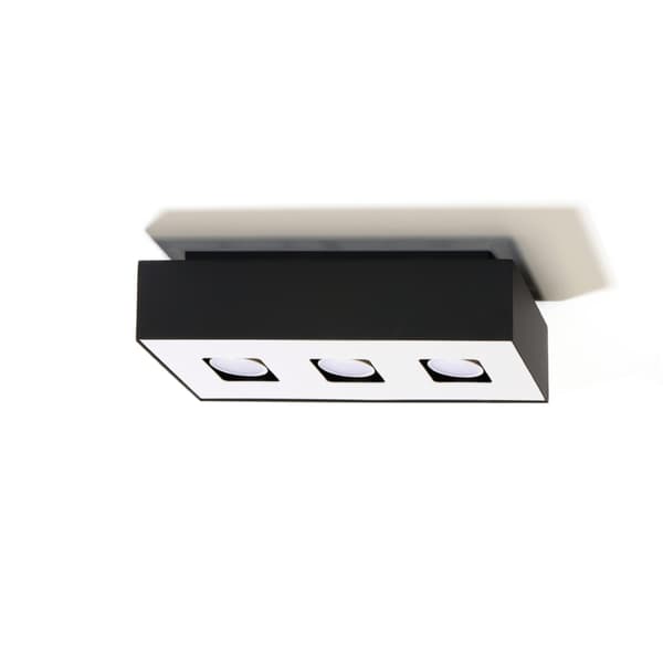 Taklampa MONO 3 svart White