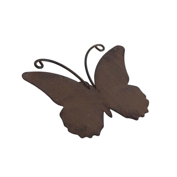 Butterfly metallmagnet 10 cm Brown