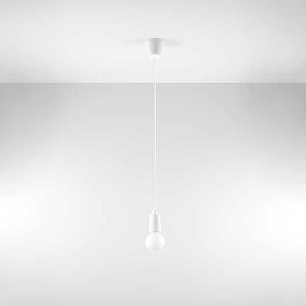 Pendel lampa DIEGO 1 vit White