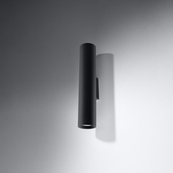 Vägglampa LAGOS 2 svart Black