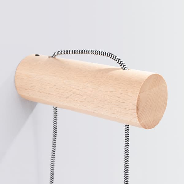 Vägglampa NIMBI E27 med strömbrytare Brown