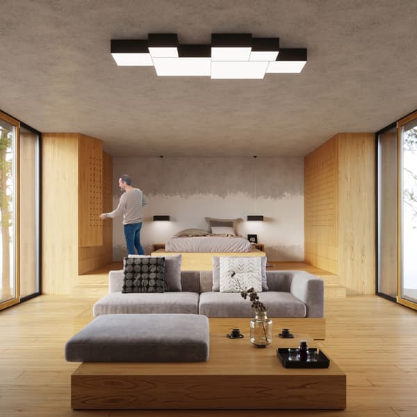 Taklampa HORUS 45 svart Black