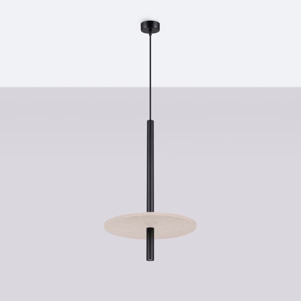 Pendellampa FELTRO 1 svart/beige Multicolor