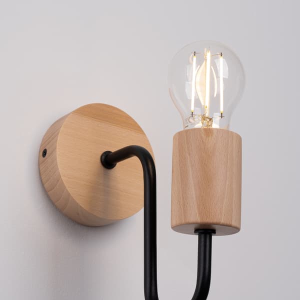 Vägglampa TIMBO svart Black