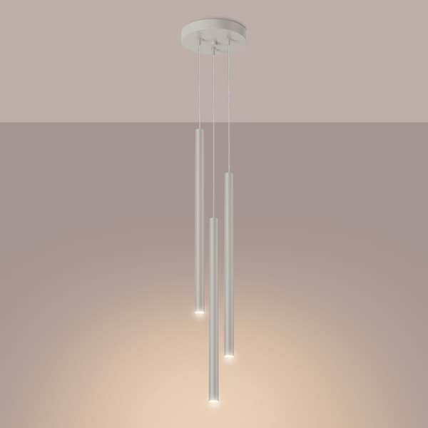Taklampa PASTELO 3P beige Beige