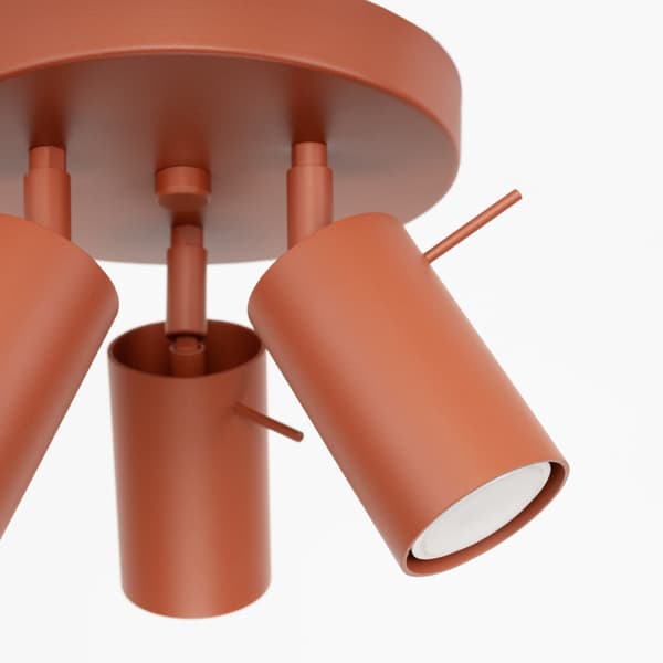 Taklampa RING 3P röd ochra Red