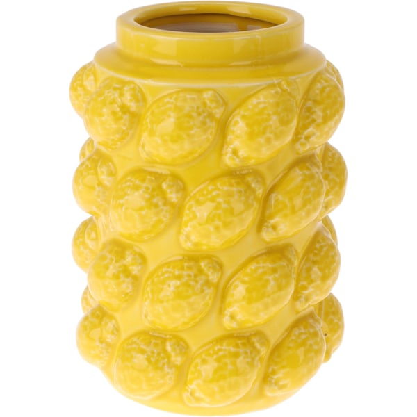 Vas Citroner Gul Keramik 19 cm Gul