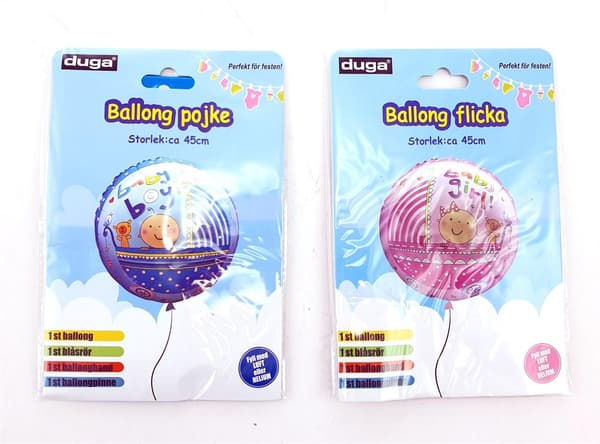 Ballong Pojke Blå 45 cm Blå