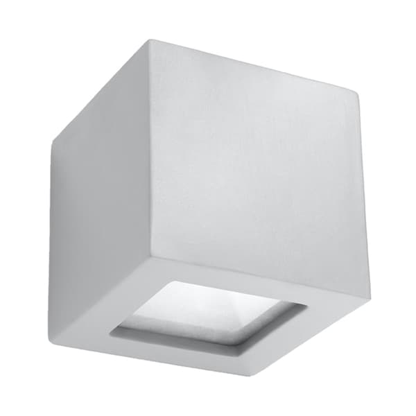 Vägglampa keramik LEO grå grå