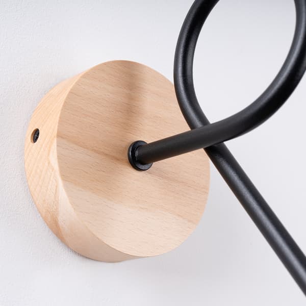 Vägglampa EMBER schwarz Black