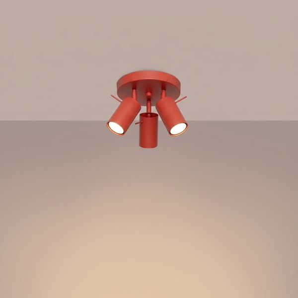 Taklampa RING 3P röd Red