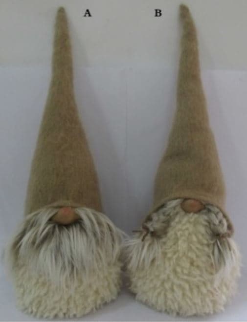 Tomte Beige Textil 52 cm