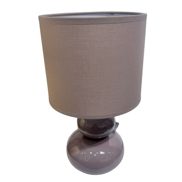 Bordslampa Lampa Klot Greige Keramik 29 cm grå
