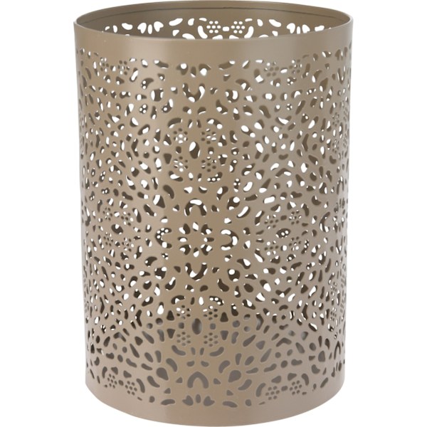 Ljushållare Bågar Ringar Mönstrad Metall Taupe 18 cm Taupe Mönstrad