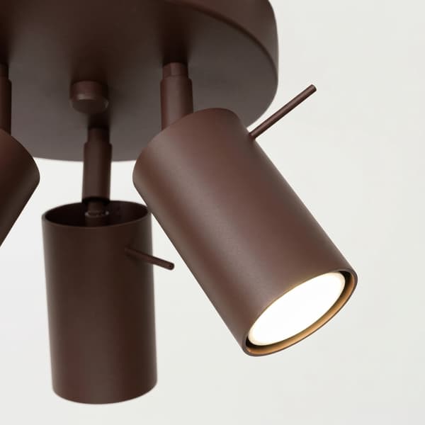 Taklampa RING 3P brun Brown