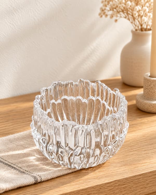 Ljushållare Glas 8 cm Multicolor