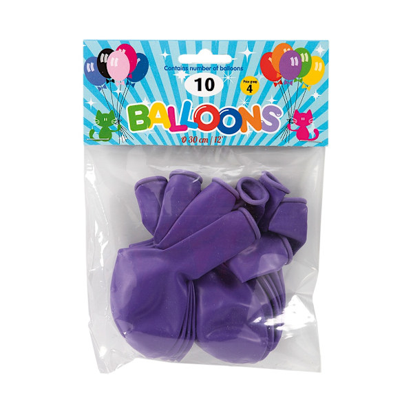 Ballong Lila 10-pack Latex Lila