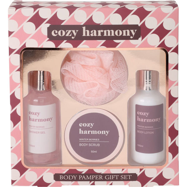 SPA Set Tvål Scrub Lotion Presentförpackning Rosa