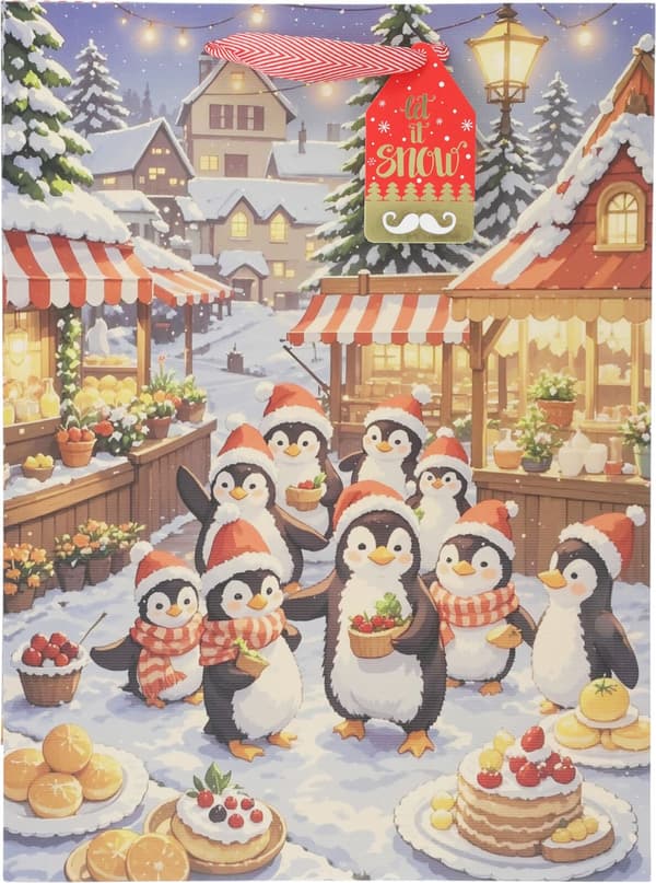 Julpåse Presentpåse Jul 4-pack multifärg