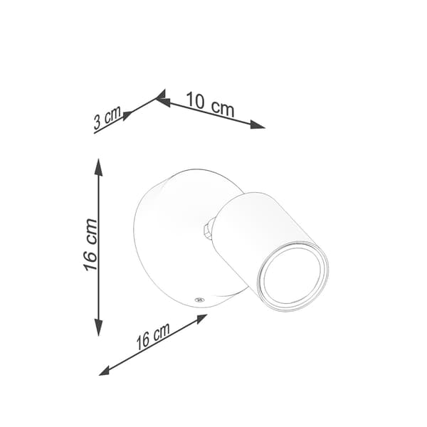 Vägglampa VERDO vit White