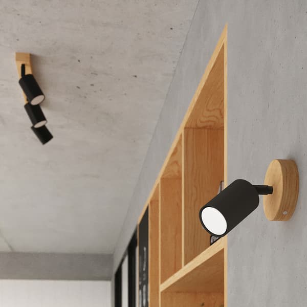 Taklampa VERDO 3P svart Black