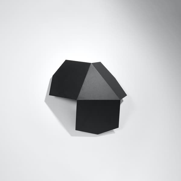 Vägglampa TRE svart Black