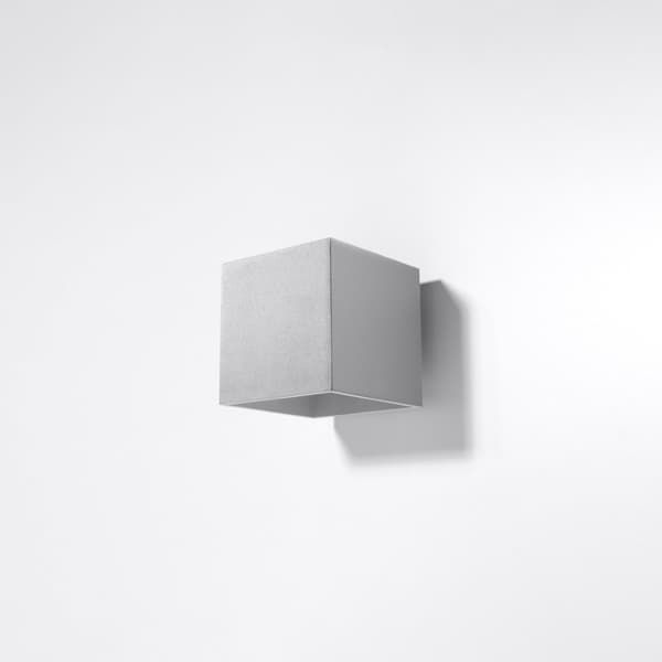 Vägglampa QUAD 1 grå Grey