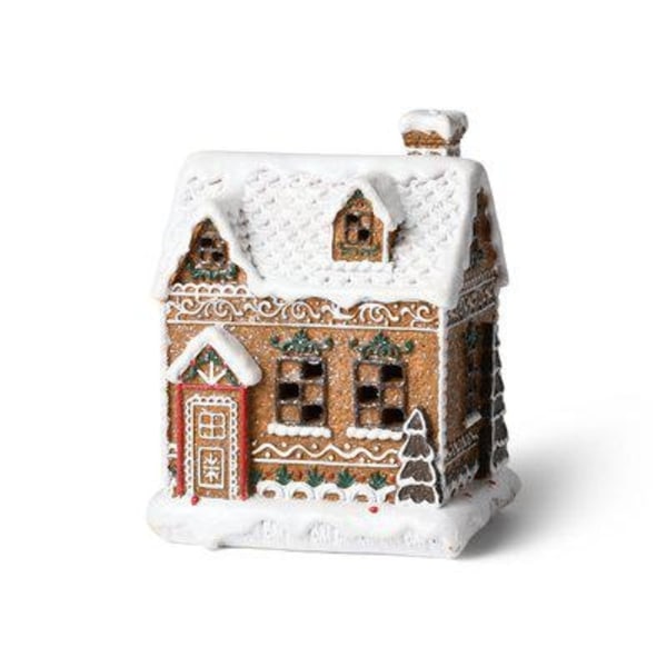 Julbelysning Pepparkakshus LED 17 cm Brun
