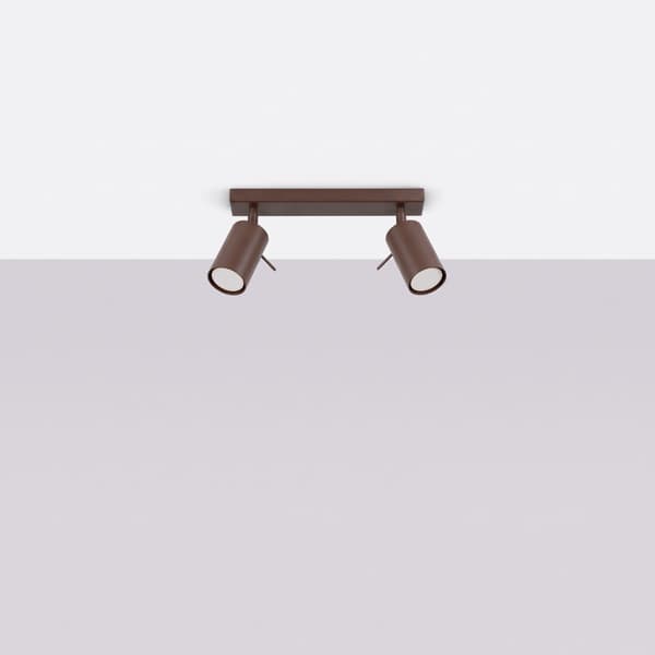 Taklampa RING 2 brun Brown