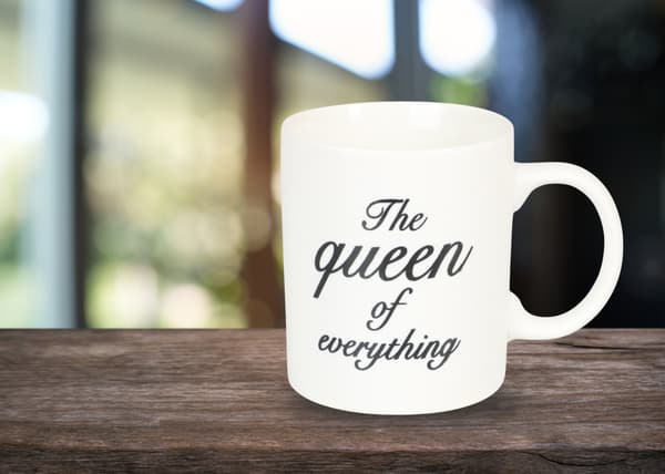 Mugg The queen of everything White