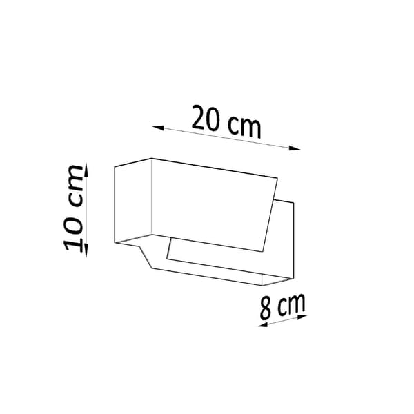 Vägglampa PIEGARE White