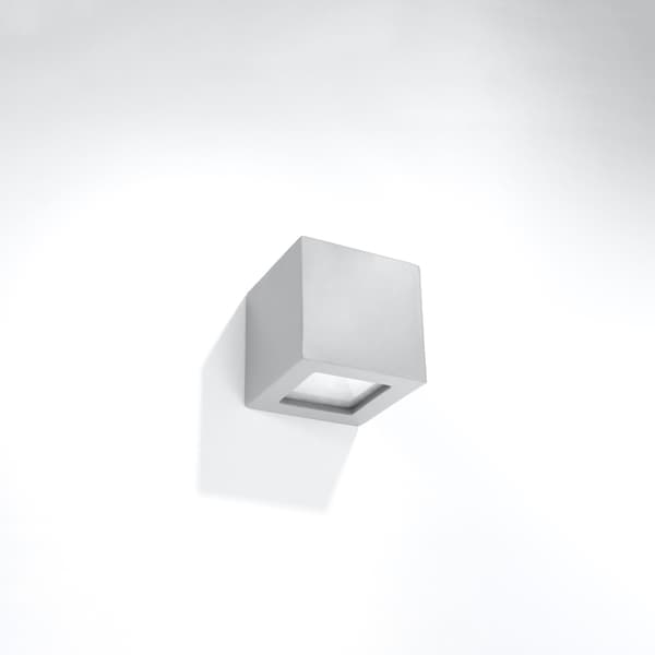 Vägglampa keramik LEO grå Grey