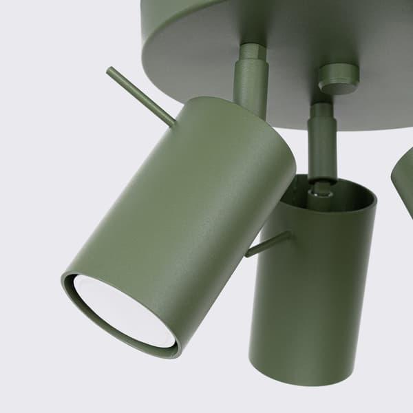 Taklampa RING 3P olivgrön Green