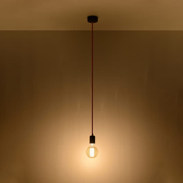 Taklampa EDISON svart Black