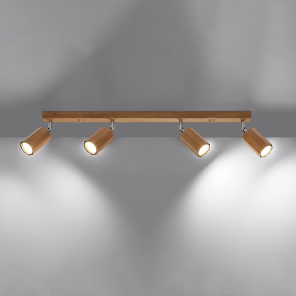 Taklampa ZEKE 4 ek Oak
