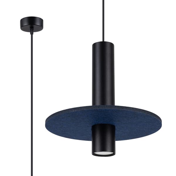 Taklampa PELTA 1 svart/marinblå multifärg