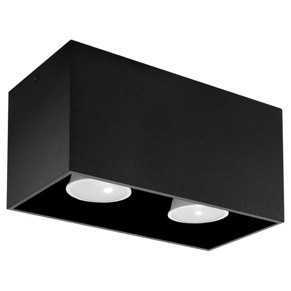 Taklampa QUAD svart Black