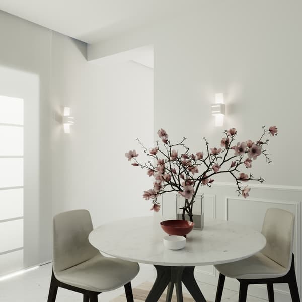 Vägglampa LORETO vit White