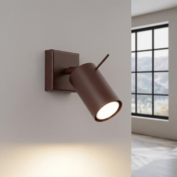 Vägglampa RING brun Brown