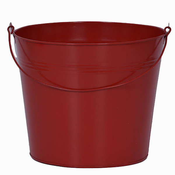 Kruka Röd Metall 22x27 cm Red