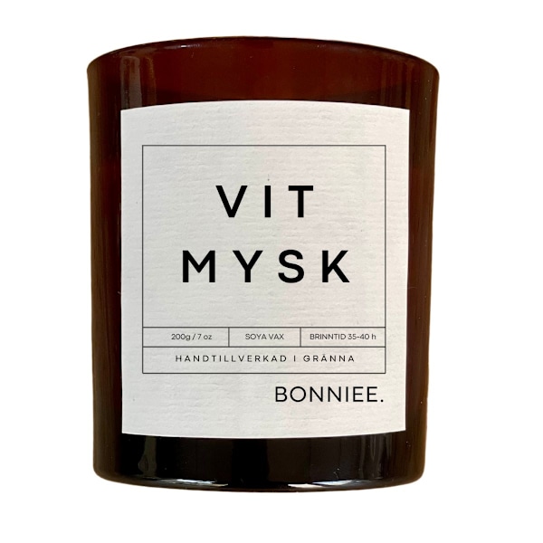 Bonniee Doftljus Vit Mysk 200 gram multifärg