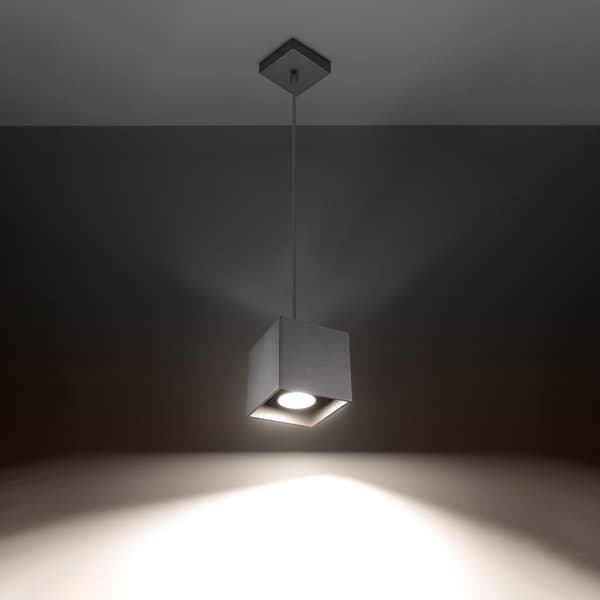Pendel lampa QUAD 1 grå Grey