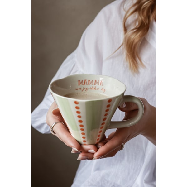 Majas Cottage Mugg Mamma, som jag älskar dig White